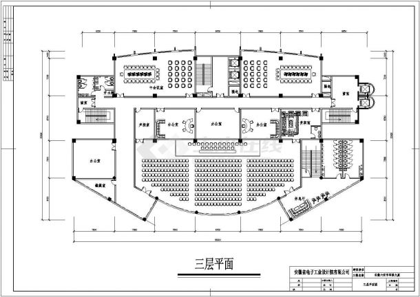 酒店建筑设计方案及施工CAD平面图